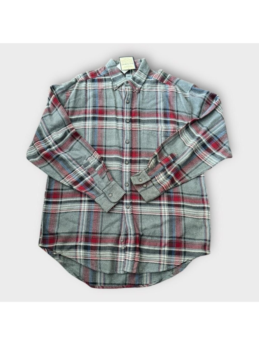 NWT Basic Equipment Men M Vintage 90s Plaid Shirt Button Down Casual L/S Flannel